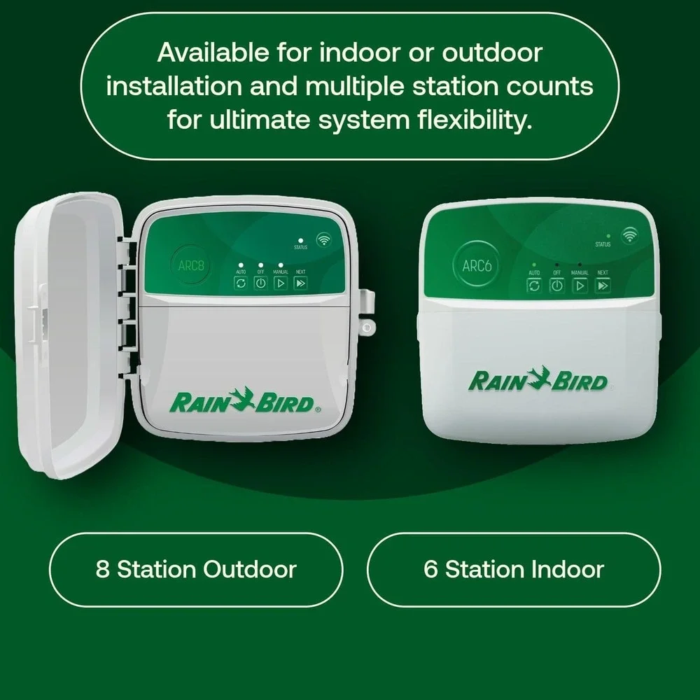 Rain Bird ARC6 Smart Irrigation Timer‎ 6-Zone WiFi Controller Indoor Alexa Ready